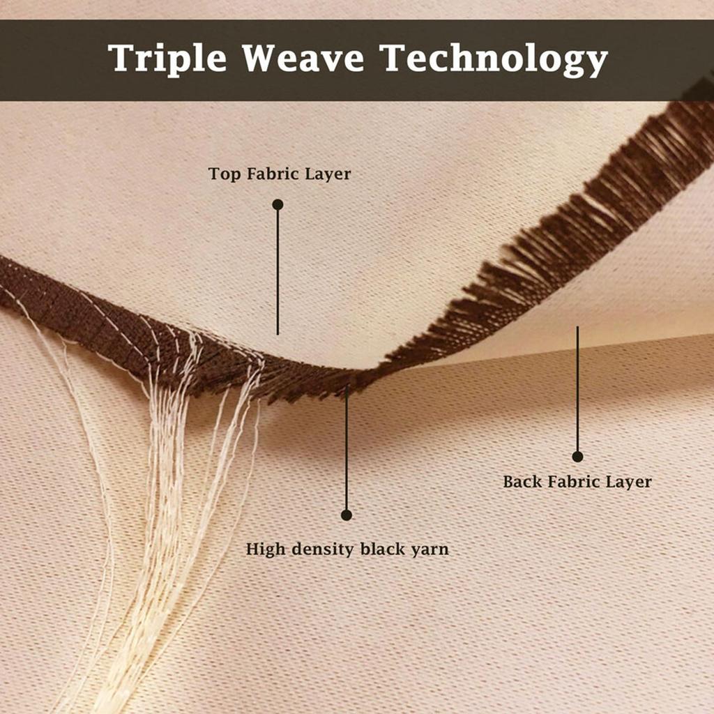 1/2/3/4 Outdoor Curtains for Patio Waterproof, Light Filtering Privacy Outside Curtains for Living Room, Gazebo, Porch, Pool