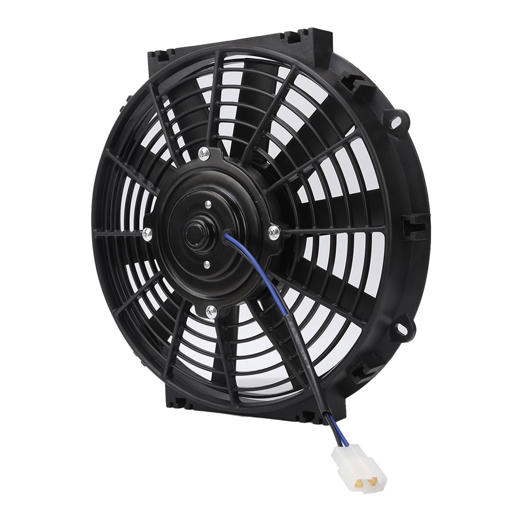 10in Slim Electric Cooling Fan Radiator 24V 80W 2100RPM 10 Straight Blades Universal for Car