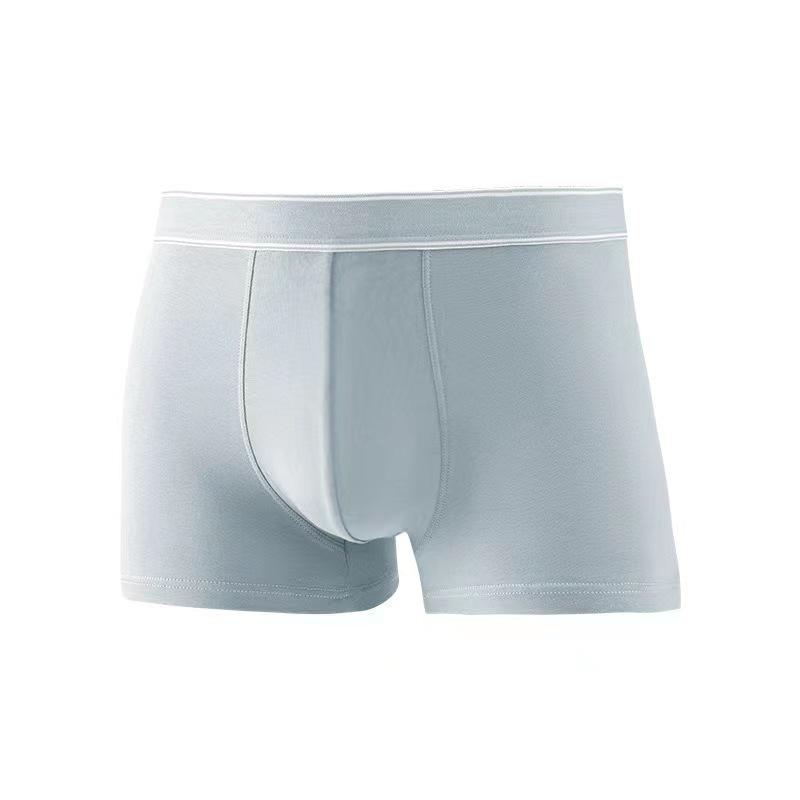 Men's Pure Cotton Antibacterial Boxer Briefs with Breathable, Sweat-Wicking Graphene Crotch - Plus Size Available