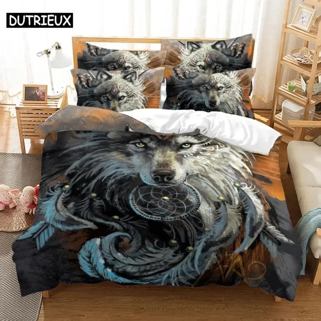 Comforter White Tiger Comfortable Duvet Bedding Set Children Bedroom Decoration Home Textile