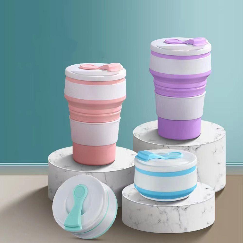 350ml Folding Water Cup Multifunctional Drinking Cup Minimalist Water Bottle Coffee