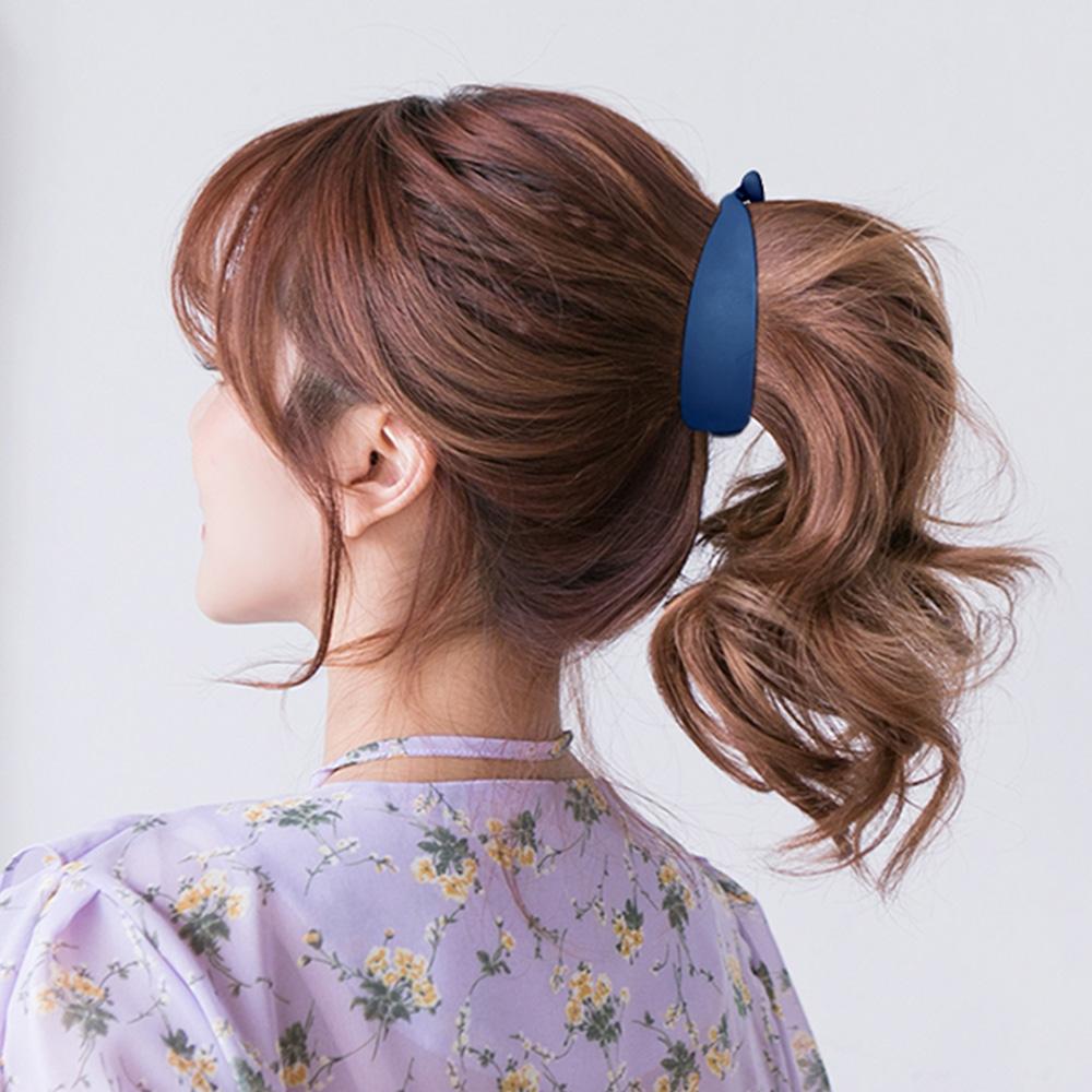 Fashion Frosted Solid Color Women Ponytail Holder Hair Clips Hair Claws Banana Clip