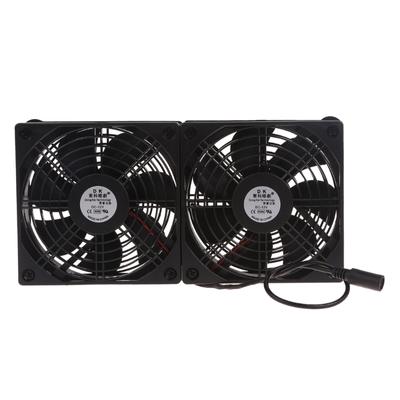 Dual 120 mm 12 V USB-Lüfter, 102 CFM große Luftstrom-Lüfterkühlung für Router, TV-Box, Mikrocomputer und andere