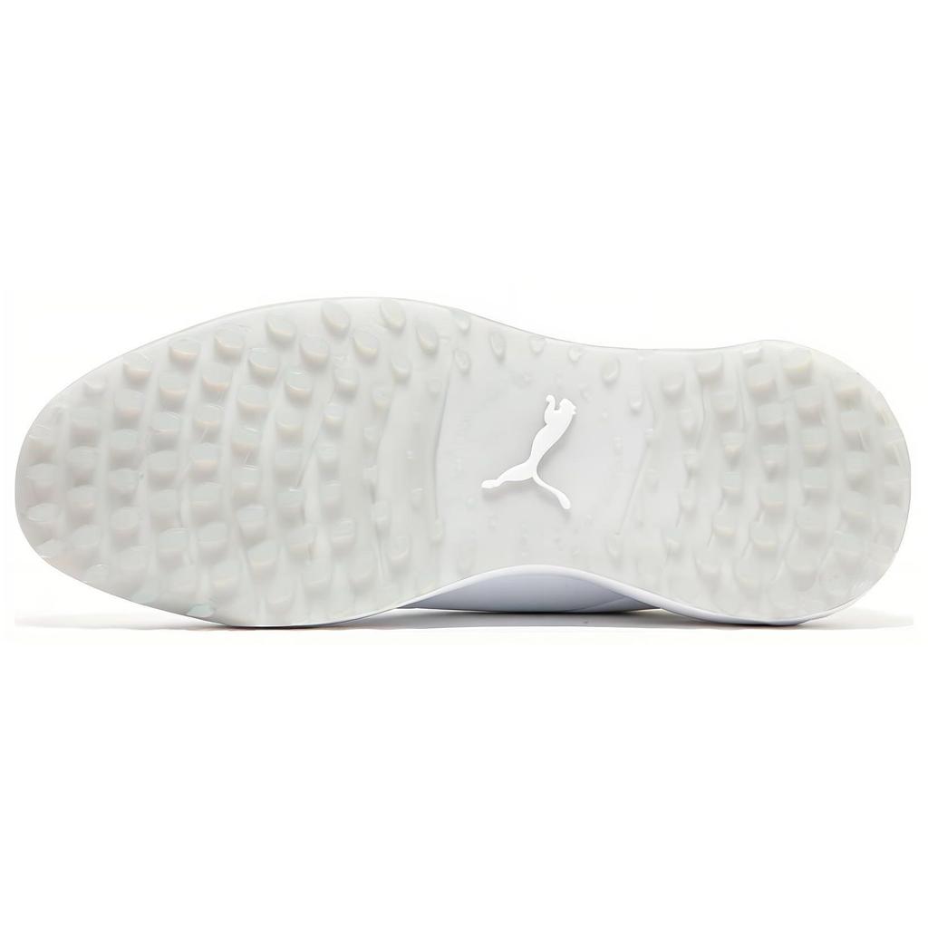 Puma Ignite Elevate Disc Fabric Leather Low Top Golf Shoes Men Sneaker Silver White 376080-01