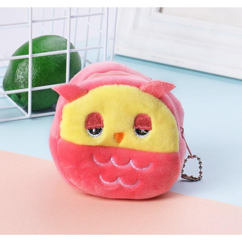 Sevimli Peluş Meyve Karpuz bozuk para cüzdanı Para Cebi Kırmızı Zarf Kulaklık Veri Kablosu Saklama Çantası