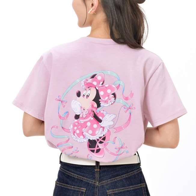 Japan Tokyo Disney Store Minnie Mouse Short Sleeve T-Shirt Pink DAY 2026