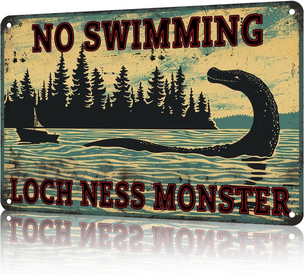 Vintage No Swimming Warning Metal Sign No Swimming Metal Tin Signs Funny Metal Poster Man Cave Backyard Bar Outdoor Patio