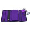 Davidt's [Q0647] - 'Humeur Fleurie' Travel Jewelry Case Black Purple - 22x11x2 Cm