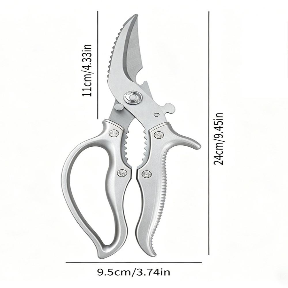 Stainless Steel Chicken Bone Scissors Kitchen Clippers Seafood Vegetable Poultry Shears Scissors Cutter