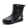 Men's Waterproof Non-Slip Rubber Work Boots - Outdoor & Kitchen, Rain & Cold Protection, Plus Velvet, Durable