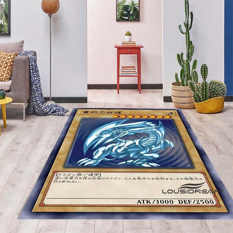 CustomizableMonster Gold Card Cartoon 3D Carpet, Yu-Gi-Oh Anime Rug, Magician Game, Bedroom, Living Room, Home Sofa Decor 40x60cm