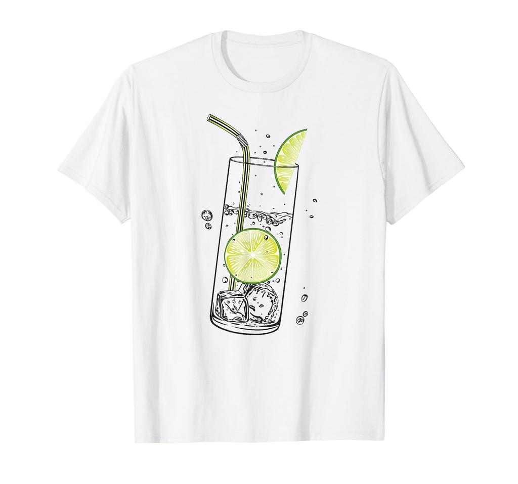 Lime Lemonade and Ice Cubes Summer Clothes and Lime Water T-Shirt