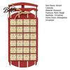 Christmas Decoration for Home Wooden Sleigh Advent Calendar, 24-Day Countdown Box with Drawers, Tabletop Display Tree Hanging Decor, Holiday Surprise