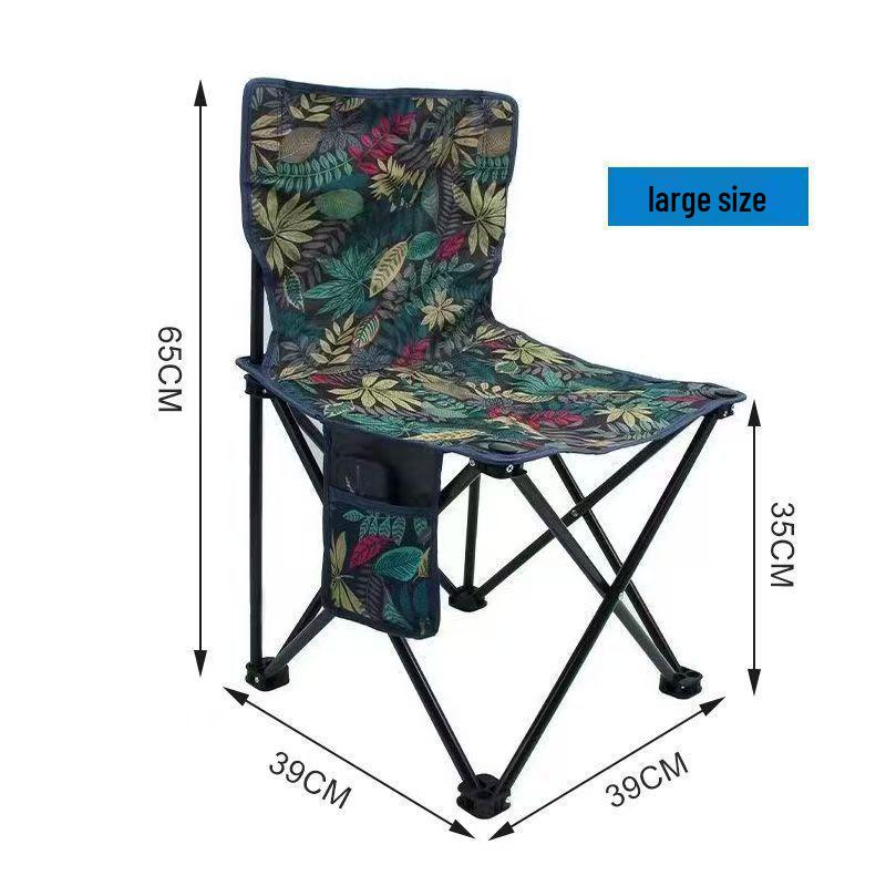 Portable Outdoor Folding Chair for Camping, Fishing, Art Sketching, and Leisure