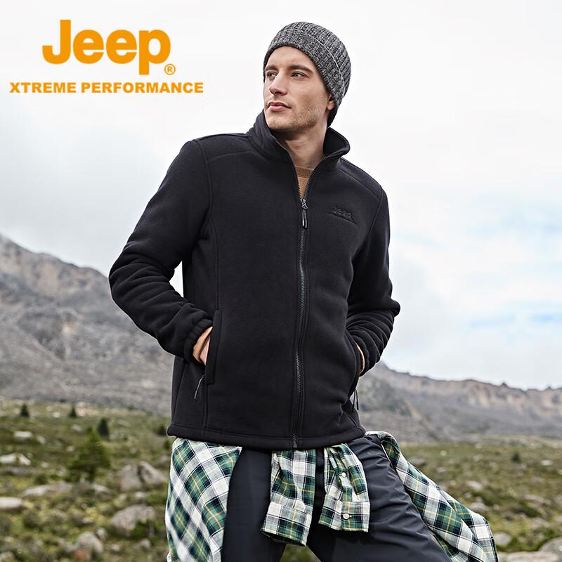 Jeep Men's Outdoor Thickened Fleece Jacket