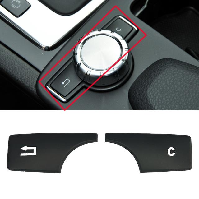 ABS Car Console CD Panel Multimedia Switch Buttons Sequins Volume Button Cover For Mercedes Benz C E Class W204 W212 GLK