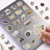 Retro-Style Self-Adhesive Stickers for Journaling, DIY, and Scene Decoration