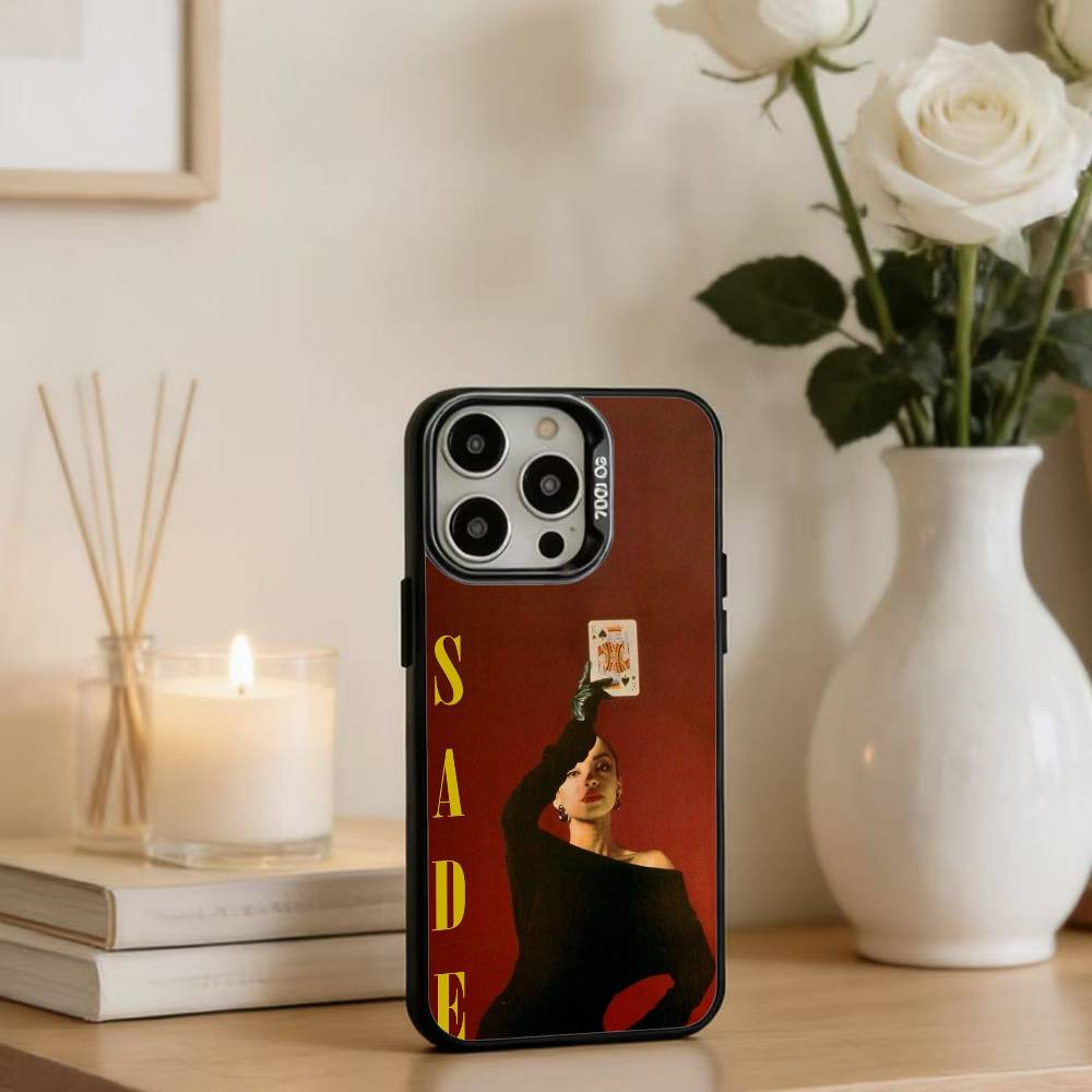 S-Sade Adu Merch Soul Music Phone Case For iPhone17, 16,15,14,13,12 Pro Max Black Candy Matte Shockproof Cover