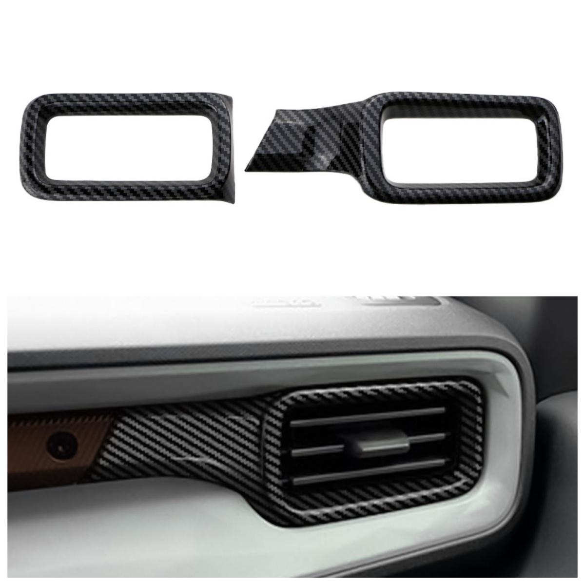 

2pcs Side AC Vent Cover for Ford Maverick Pickup 2022 2023 2024 LHD Air Conditioning Outlet Trim Decoration Sticker Accessories чёрный