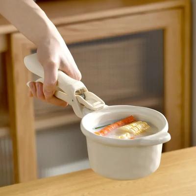 Heißplatten-Greifer-Clips, Halter, Zange zum Bewegen heißer Platten, Schüsseln, Pizzapfanne, Heißluftfritteuse, Mikrowelle, mit Essensausgabe, Küchengerät