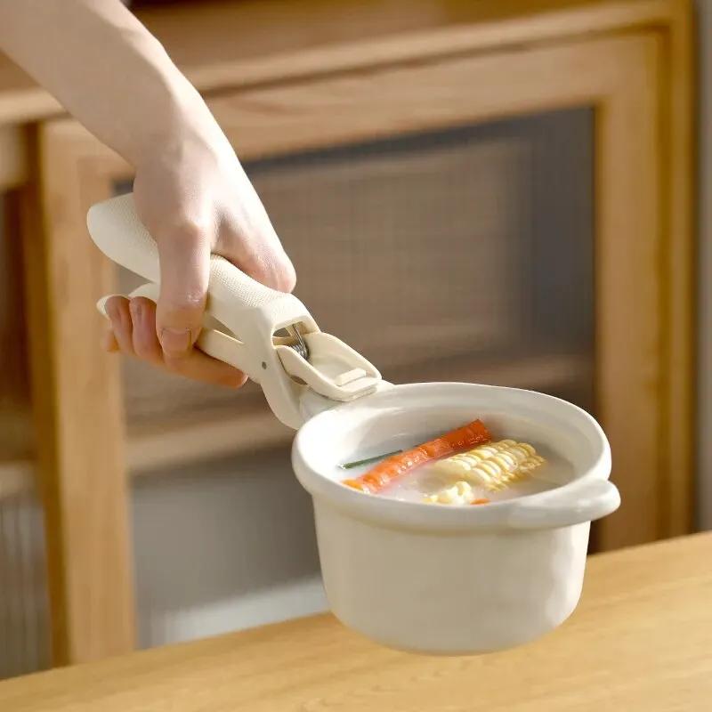 Hot Plate Gripper Clips Holder Tongs For Moving Hot Plate Bowls Pizza Pan Air Fryer Microwave Oven with Food Out Kitchen Gadget