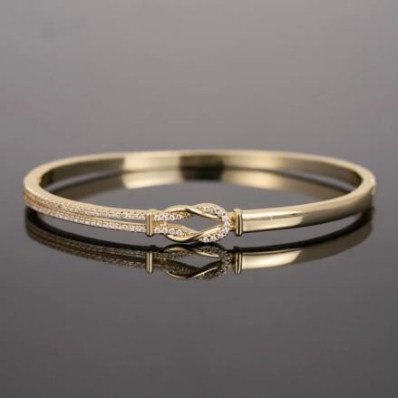 Infinity Symbol Figure Eight Knotted Zircon Bracelet Simple Bracelet Full of Stars Fashion Hand Jewelry