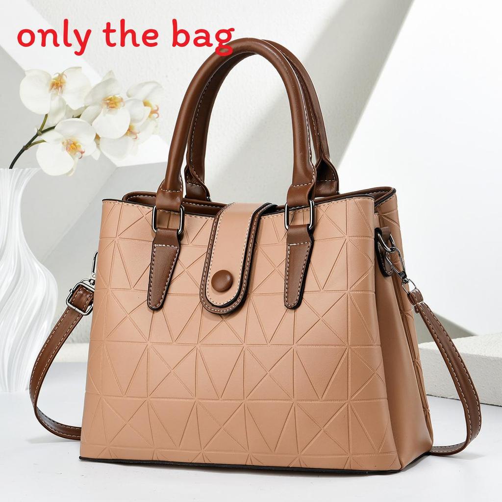 Retro Diamond Pattern Pu Shoulder Bag With Zipper Closure For Office Use