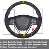 DIY Steering Wheel Cover Wrap Suede For Toyota Sienna 2015- Highlander 14-19