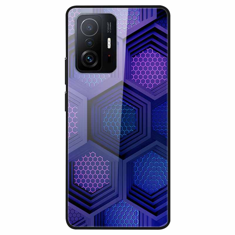 For Xiaomi 11T Tempered Glass Case Soft Bumper Hard Funda For Xiaomi mi 11T Pro Phone Case 11 T 11T Pro 11TPro Back Cover Shells