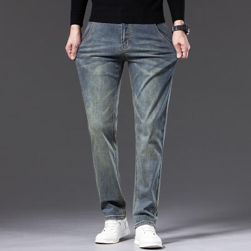 DK Men's Retro Straight-Leg Jeans