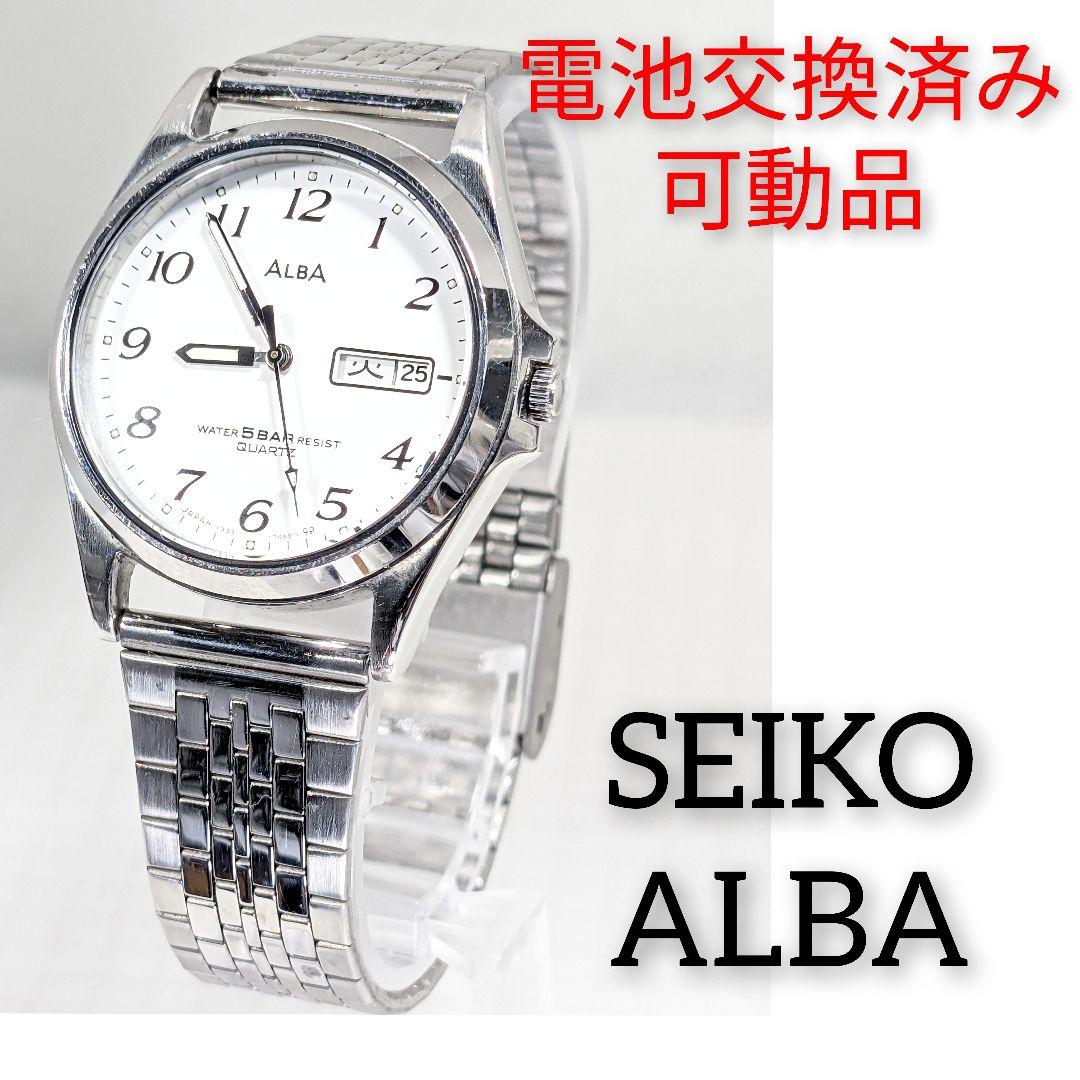 

[USED] SEIKO ALBA Men s Watch F-96, Battery Strap Replaced, Working