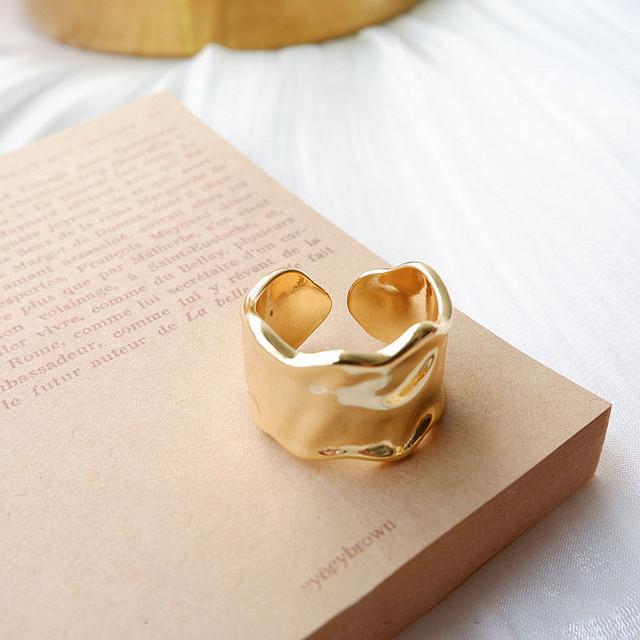 

Minimalist 925 Sterling Silver Engagement Rings New Trends France Gold Plated Multilayer Geometric Bride Jewelry Gifts