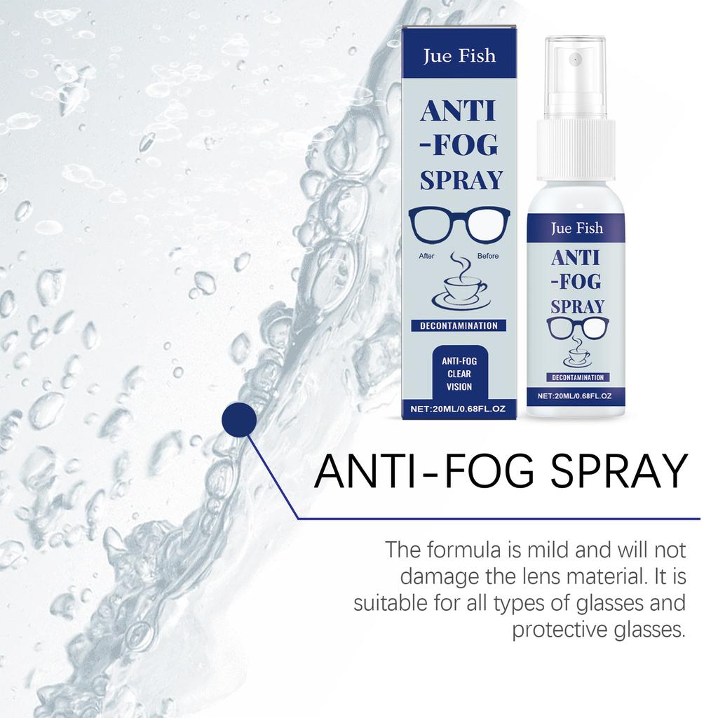 Eyeglass Cleaning Fluid Anti Fog Glasses Cleaning Lenses Remove Scratches Fingerprint Clear Vision Waterproof Portable Defogger