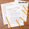 Shuttle Art 60 Pack Pencils, #2 HB, Pre-sharpened Pencils with Top Erasers, Premium Woodcased Yellow Pencil Bulk for Classroom & School Supplies,