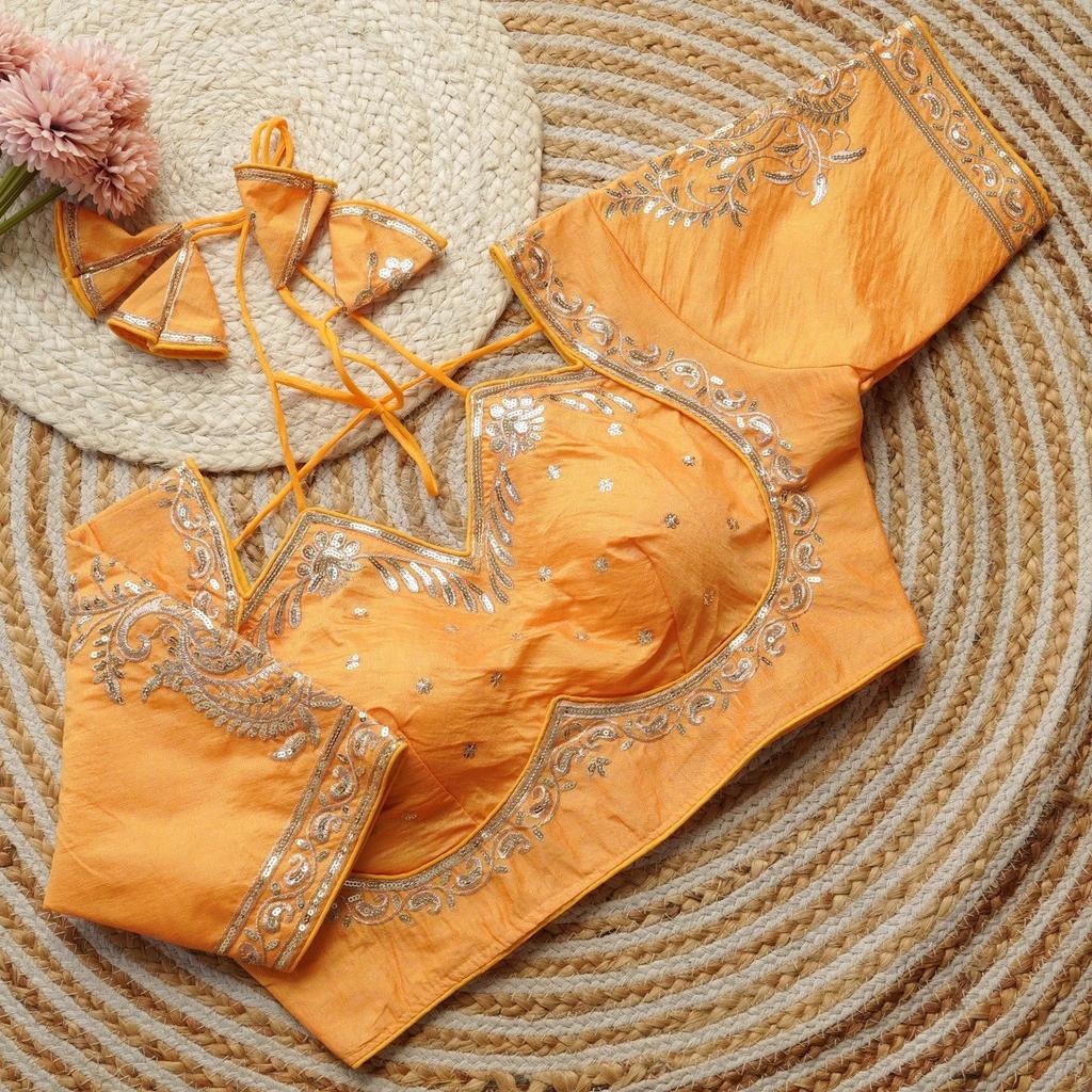 Pakistani Beautiful Designer Readymade Blouse Indian Bollywood Women Silk Choli