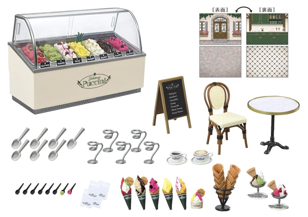 Re-Ment Petit Sample Series Gelateria Puccini Approx. H185 x W140 x D95mm Made of PVC and ABS