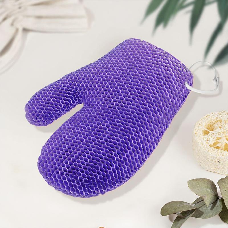 New TPU Honeycomb Exfoliating Bath Gloves Set Body Scrubber for Men Women Spa Shower Massage Mitts Easy Clean Skin Care Tool