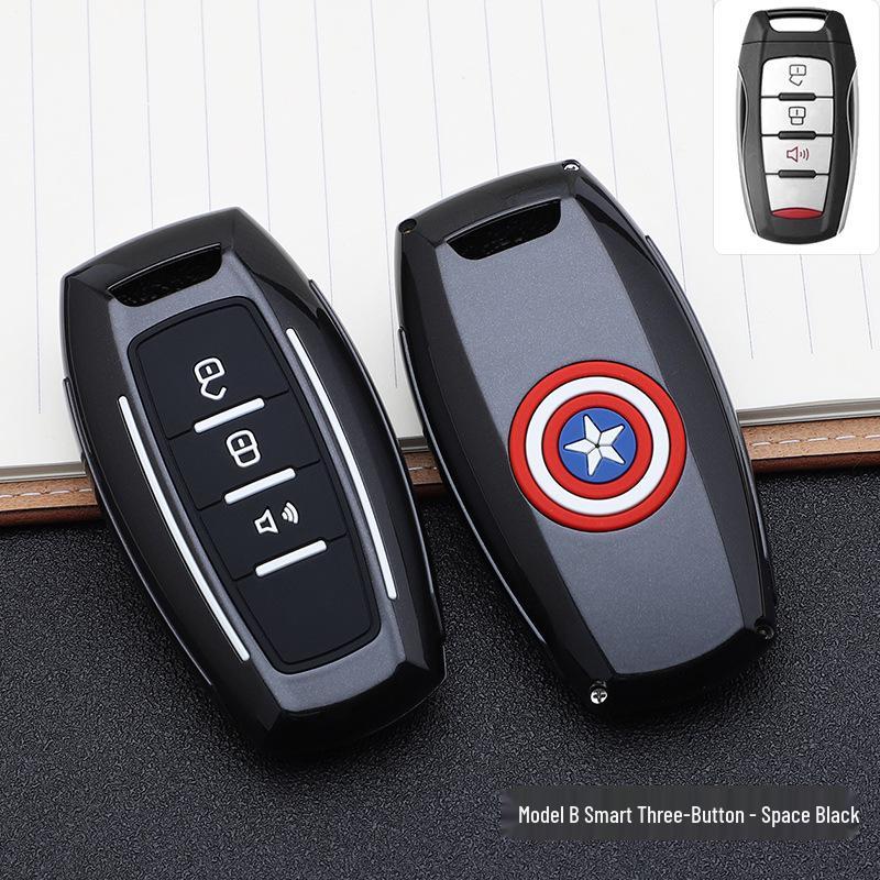 

Fashionable Great Wall Cannon Key Cover: Stylish Design with Buckle, Personalized Decoration