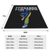 Flannel Throw Blanket Fernando Alonso Saint Warm Plush Blankets Soft Bedspread for Bed Living room Home Travel Couch