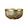 Golden Metal Bowl Copper Decorative Bowl Serving Bowl Blessing Bowl Fengshui Ornament Buddhist Altar Accessories Gift