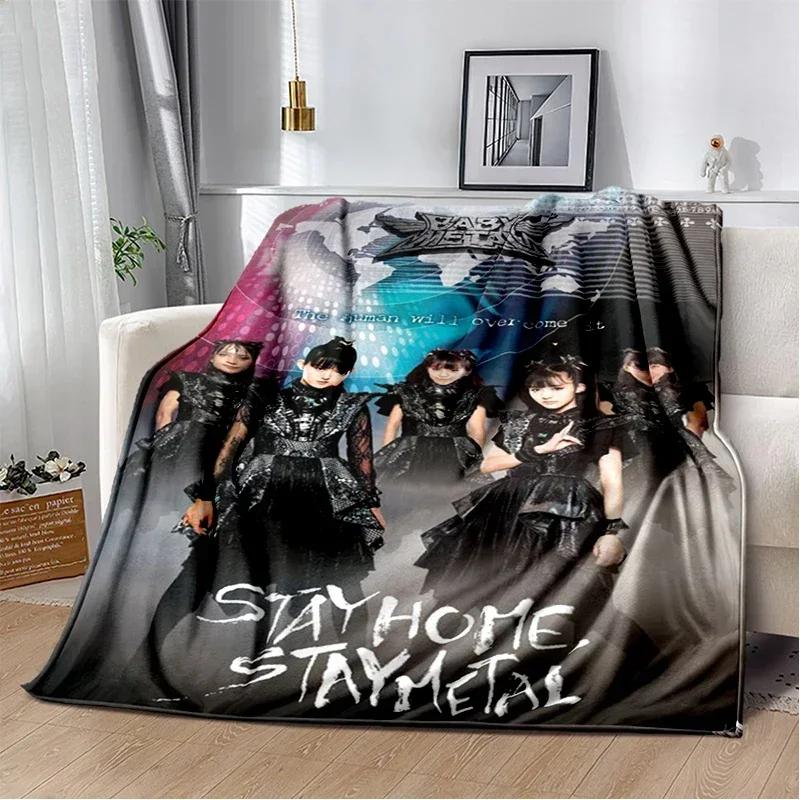 Babymetal combination warm printed blanket, office lounge sofa blanket, flannel household blanket multifunctional blanket