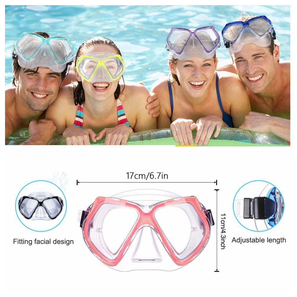 Lunettes De Natation Enfants Avec Cache-nez - Anti-buée, étanches, Vision Large - 4 à 16 Ans - Parfaites Piscine Et Plongée