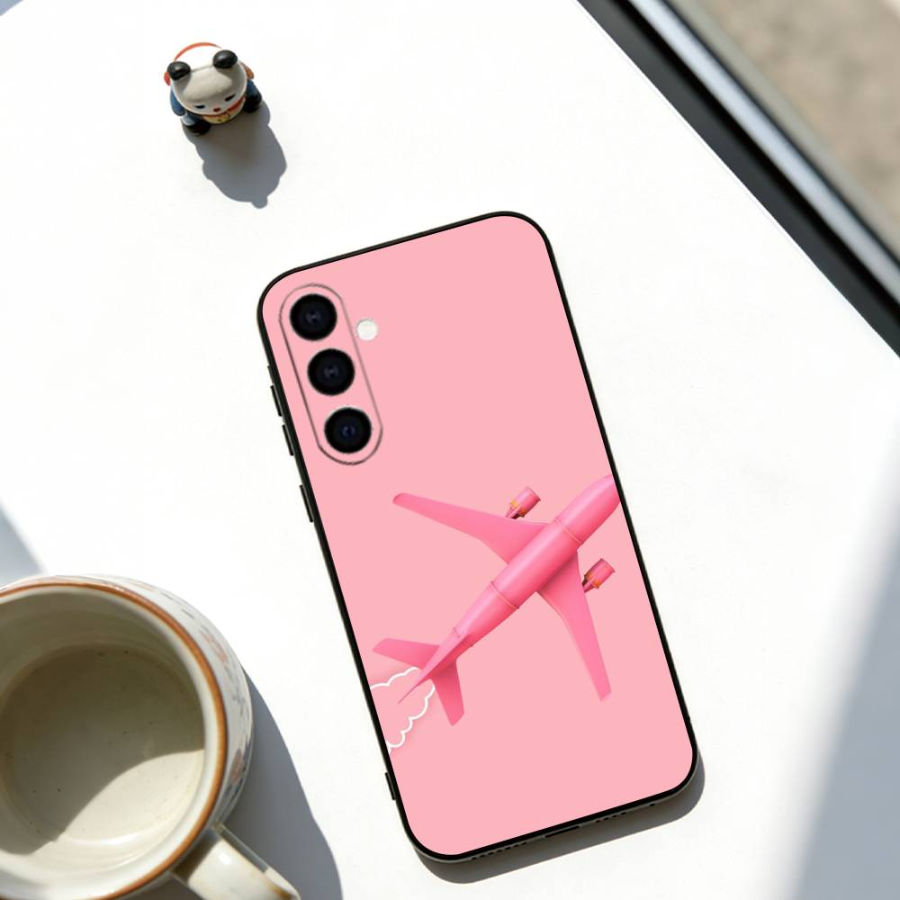 

Airplane route pattern Phone Case Soft black For Samsung Galaxy A73,A72,A71,A70,A53,A52,A51 Samsung a13 5g