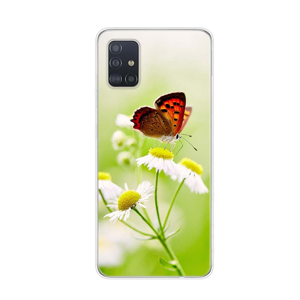 Cute Butterfly Fashion For Samsung Galaxy A01 A11 A12 A22 A21S A31 A41 A42 A51 A71 A32 A52 A72 A02S Soft Phone Case