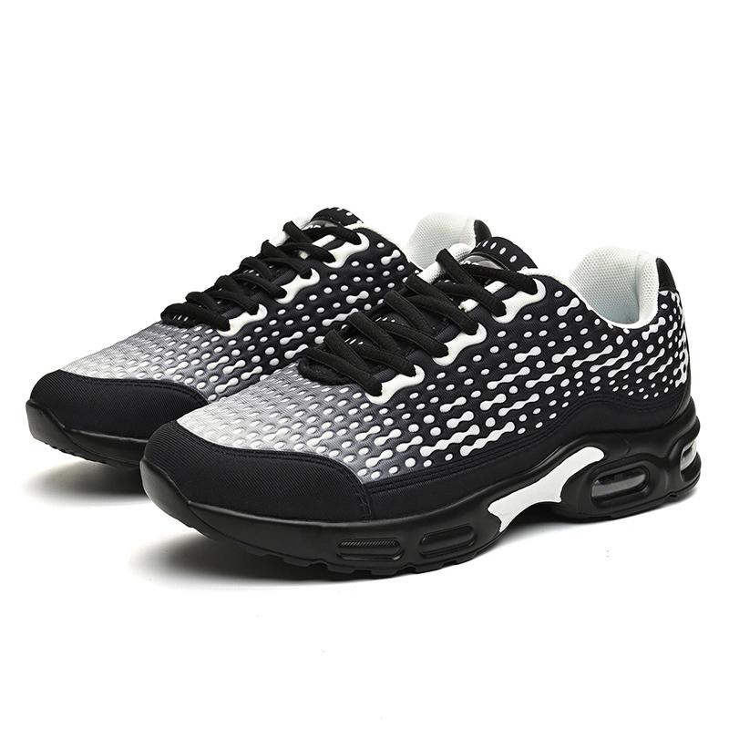Mens Cushioned Running Shoes Soft Bouncy for Comfort Entry Level Sports Shoes Versatile Casual Wear Lightweight 39 чёрный