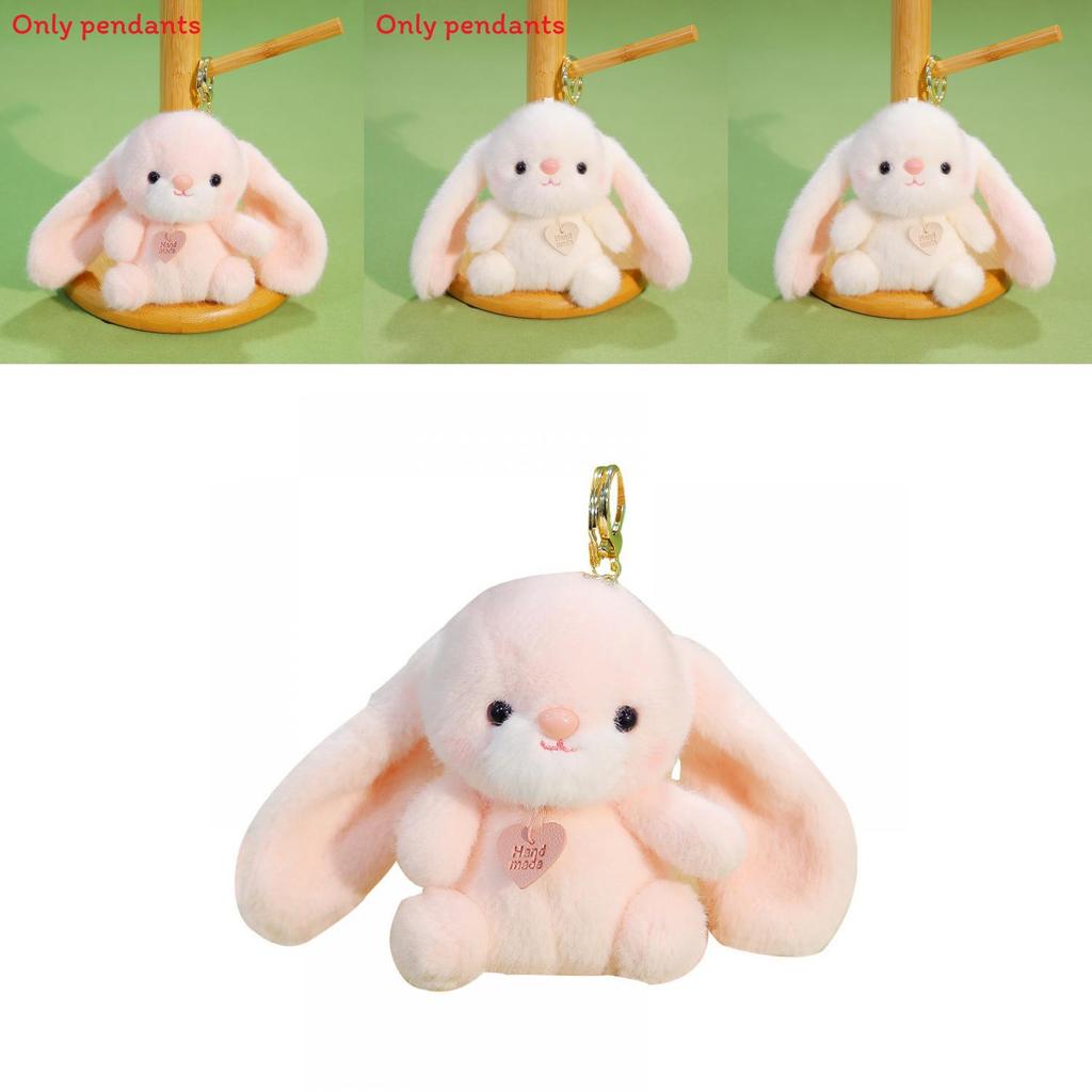 Plush Rabbit Keychain With Heart Pendant Design For Backpack Decor And Collectible Gift