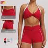 Seamless High Waist Yoga Shorts Set For Women Sportswear Moisturewicking Fitness Activewear