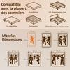 Mattress 90x190cm, single mattress, memory foam, 20cm thick, Oeko-Tex certified, medium firmness