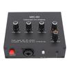Microphone Preamp 3.5mm 6.5mm XLR Intput Output 60db Gain Condenser and Dynamic Mic Preamplifier with 48V Phantom Power