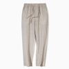 Solid Color Linen Pants Men's Loose Linen Casual 9 Points Pants Spring Summer Home Straight Soft Comfortable Trousers